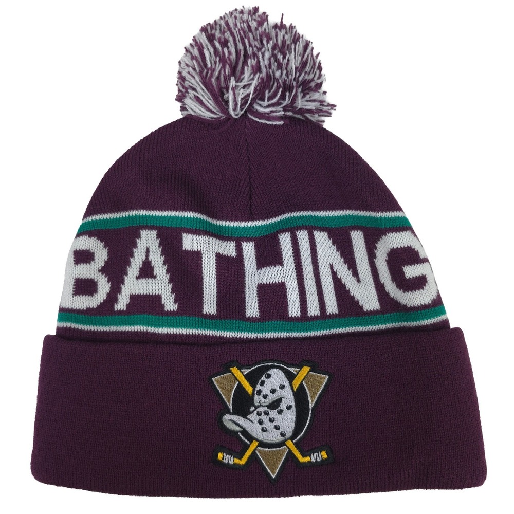 BAPE Anaheim Ducks Mitchell & Ness NFL Cuff Knit Hat Beanie Cap Bathing Ape New
